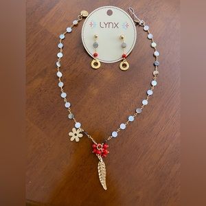 Linx Brand Necklace & Earrings Set. Perfect gift for Valentine’s Day!